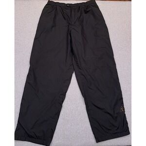 VTG Footjoy Dryjoys Golf Rain Pants Men's XXL Black Zip-Off Stretch Baggy‎